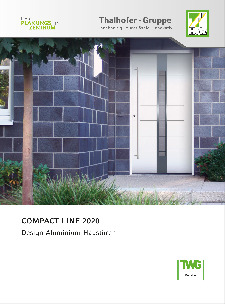 Brand Compact Line 2020 Aluhaustüren - TWG | Thalhofer Welt, Deisenhausen
