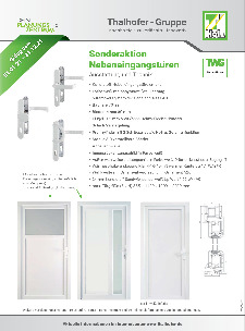 Sonderaktion Nebeneingangstüren | Thalhofer Welt, Deisenhausen