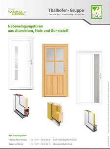 Nebeneingangstüren Übersicht | Thalhofer Welt, Deisenhausen